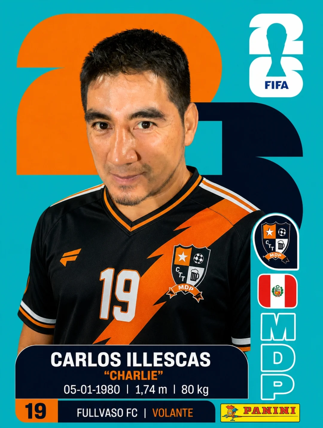 Ficha personal estilo FIFA, ejemplo 1