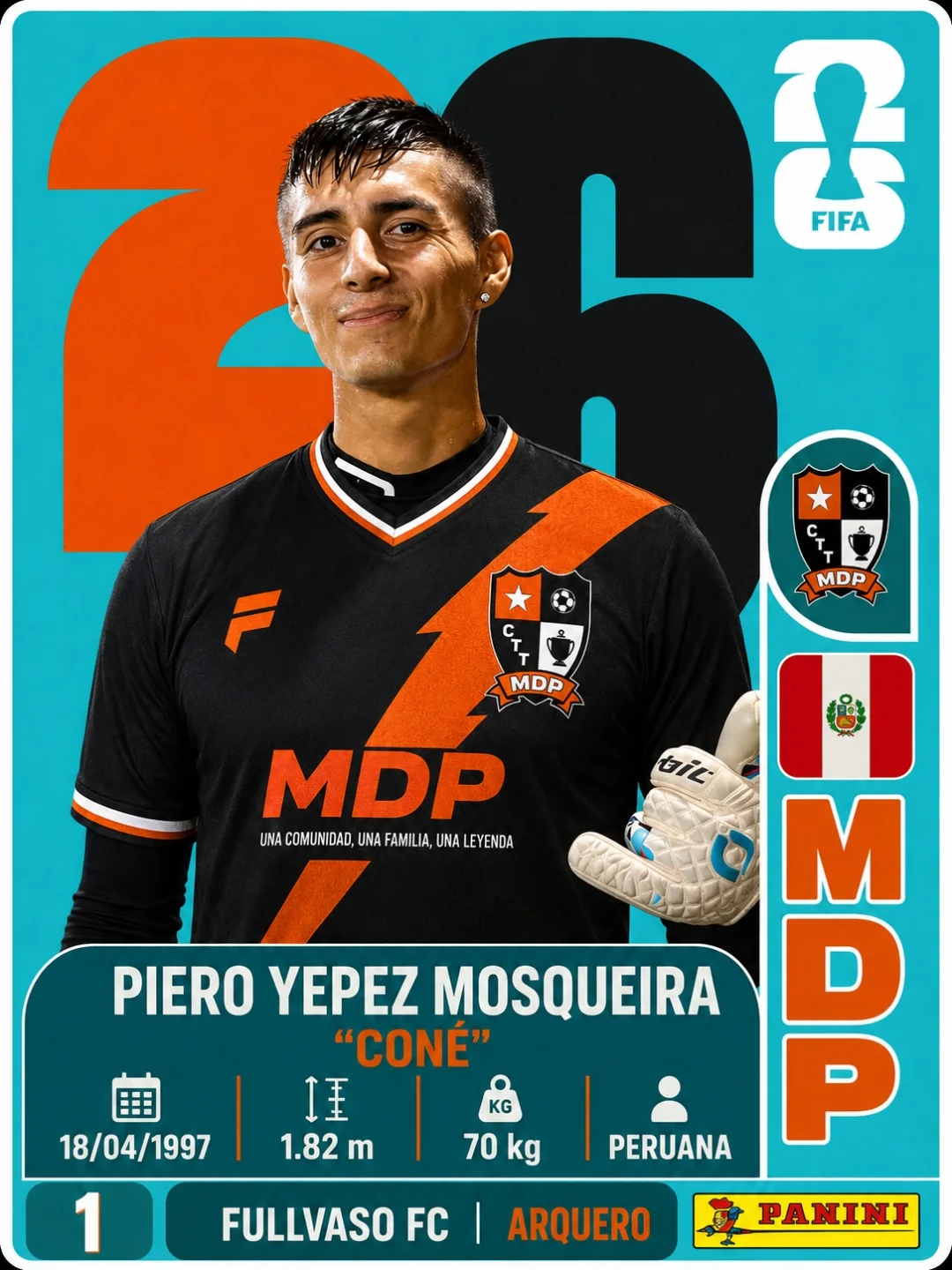 Ficha personal estilo FIFA, ejemplo 3